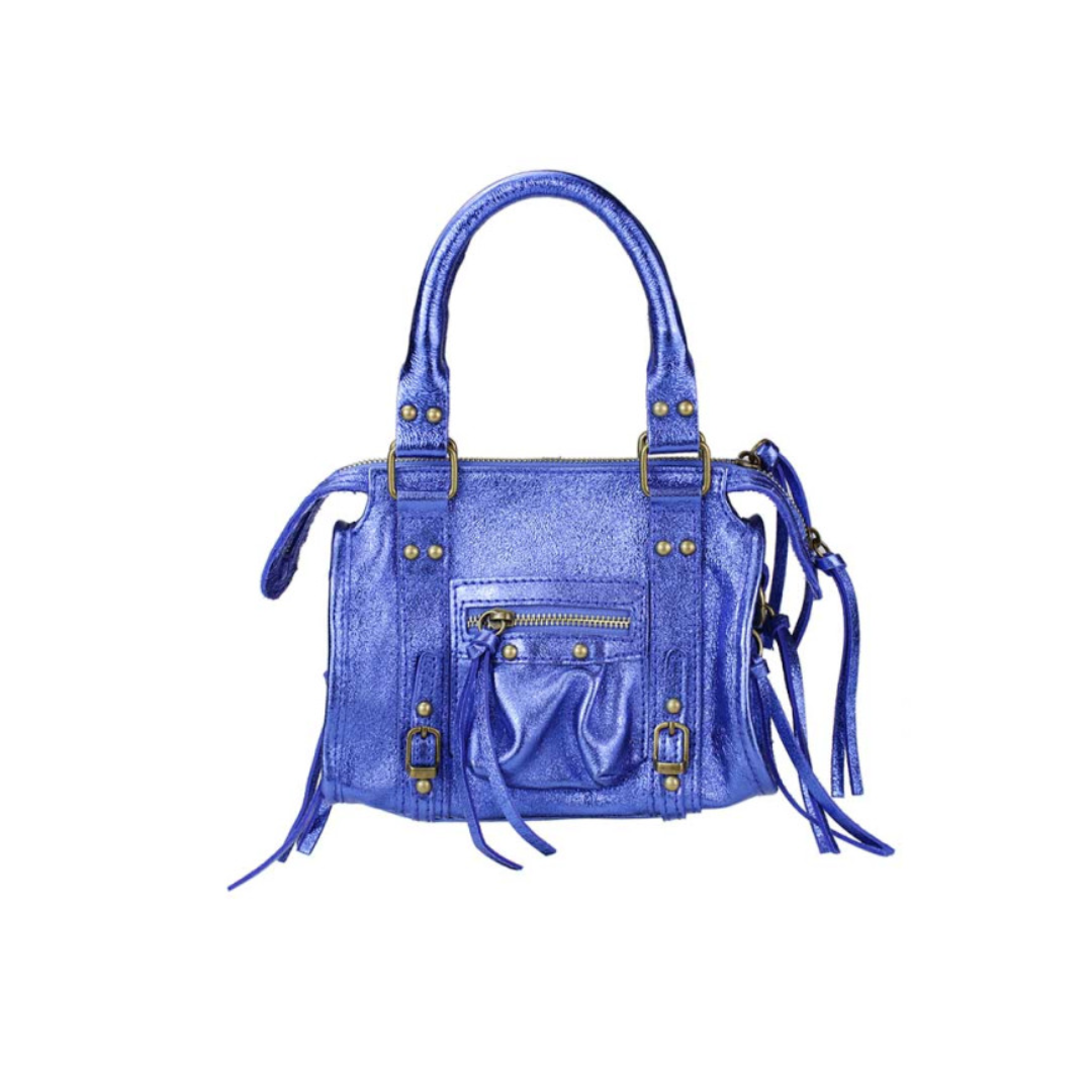 City Bag Laminata - Blu