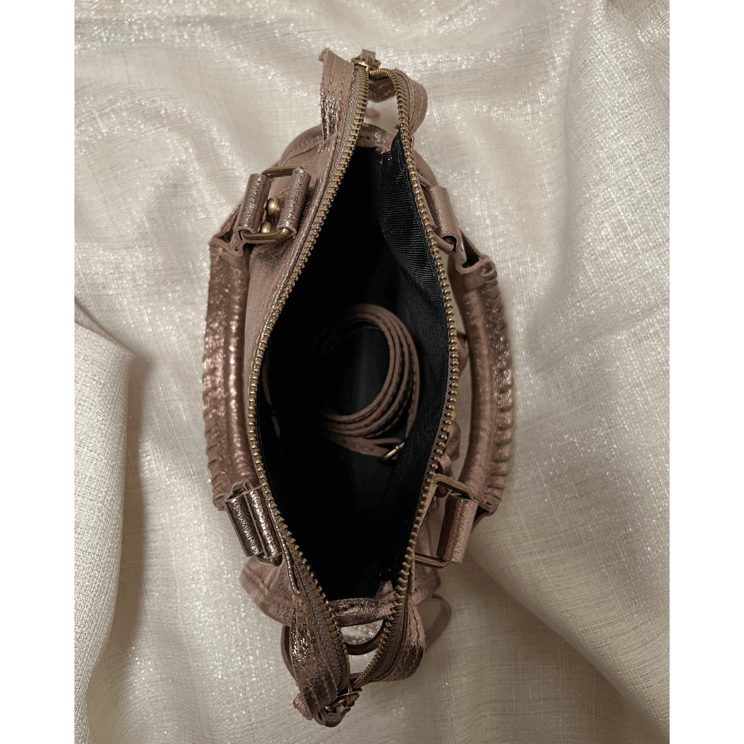City Bag Laminata - Bronzo