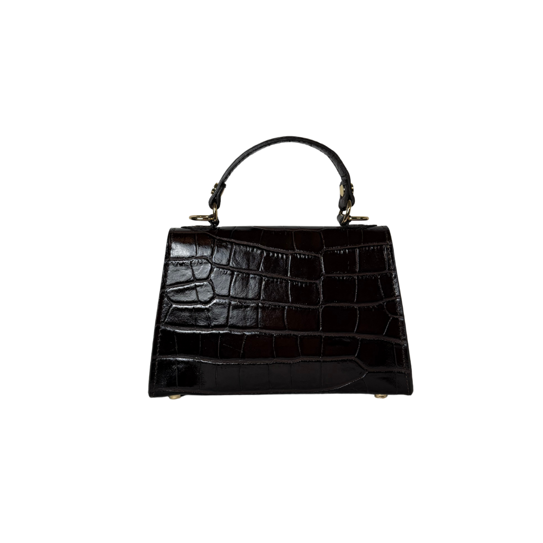 Bolso Croc - Marrón oscuro