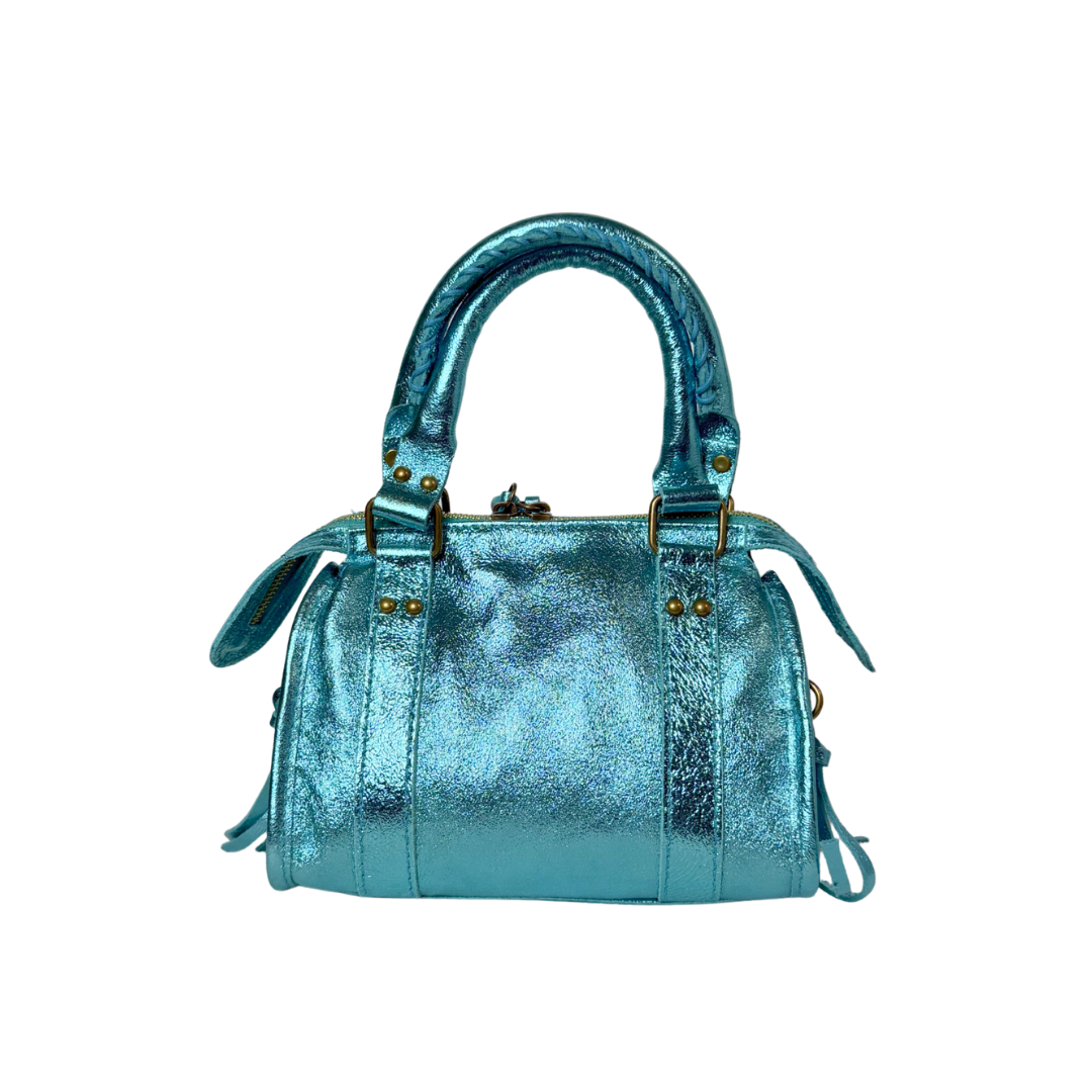 Bolso City Laminado - Turquesa