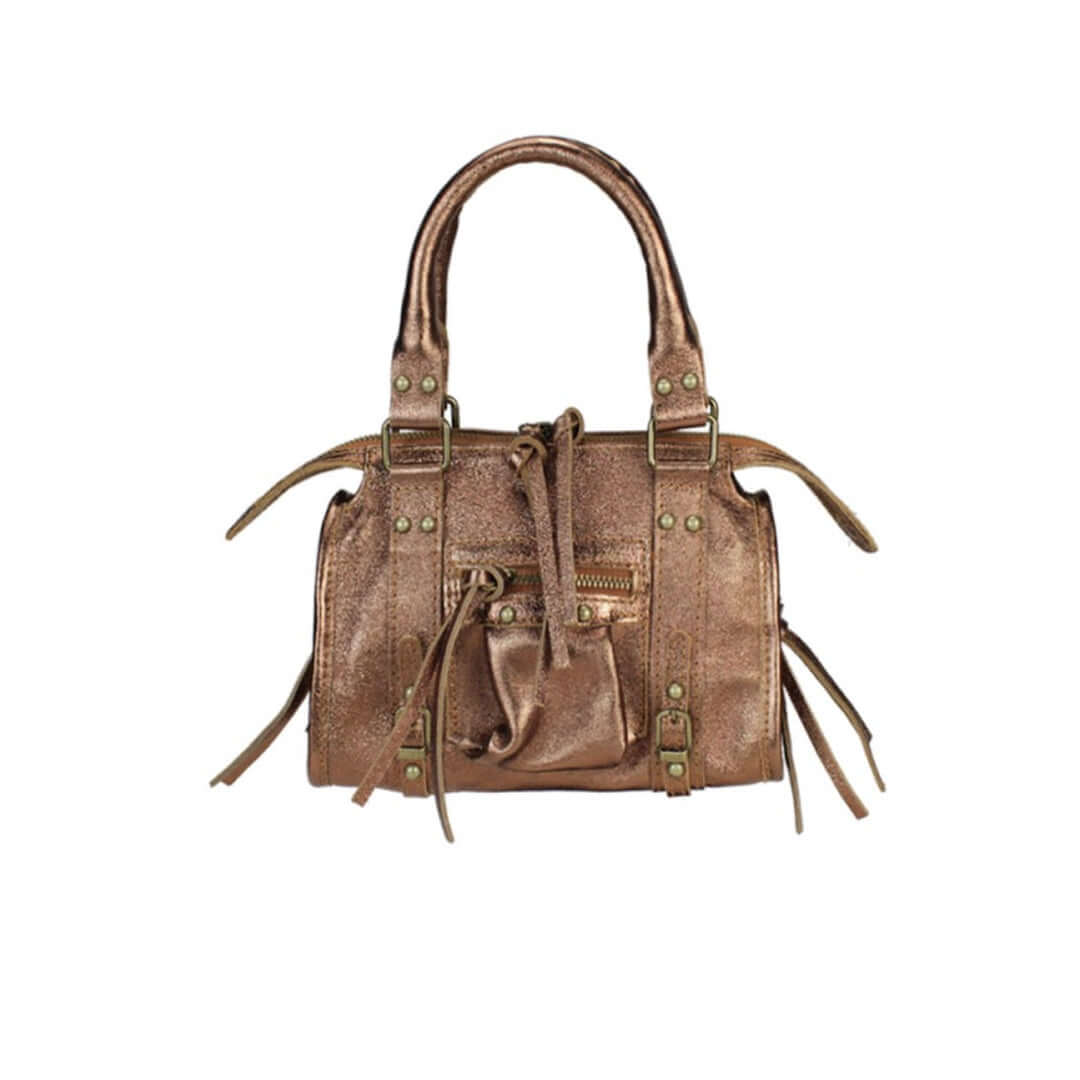 City Bag Laminata - Marrone