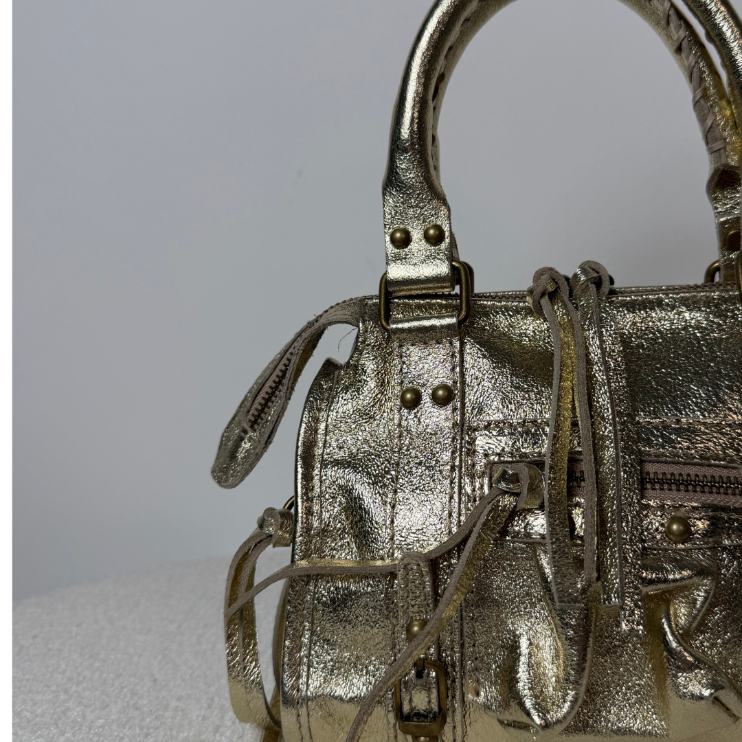 City Bag Laminata - Oro