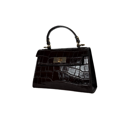 Bolso Croc - Marrón oscuro