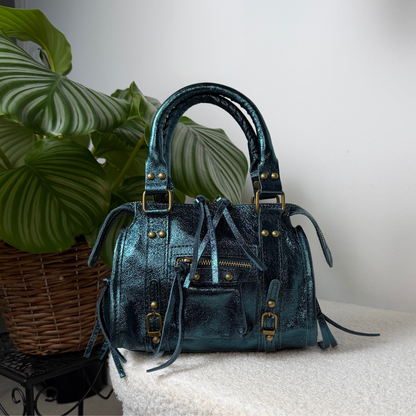 Laminated City Bag - Teal