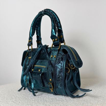 Laminated City Bag - Teal