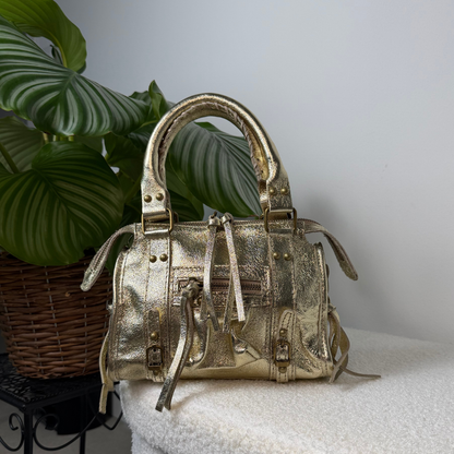 City Bag Laminata - Oro