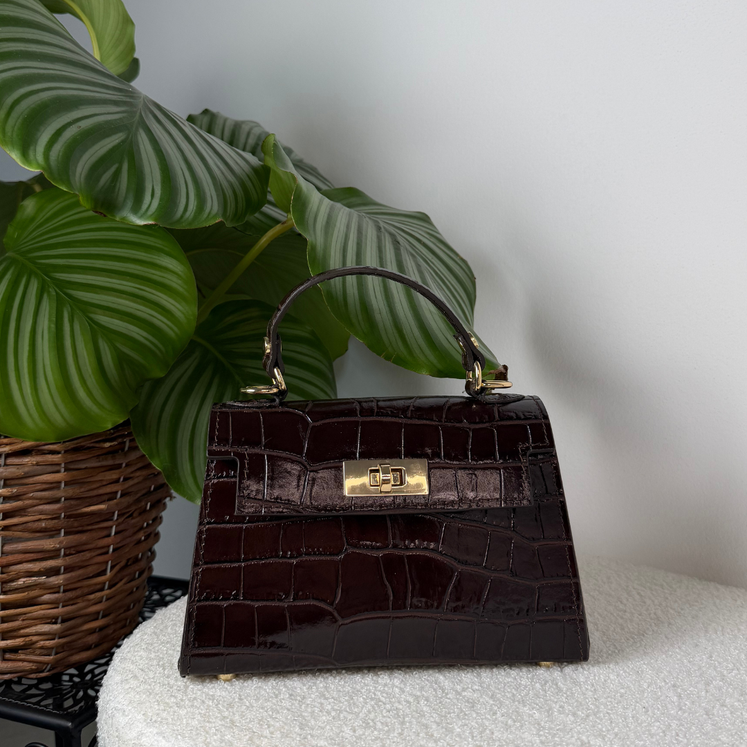 Bolso Croc - Quemado