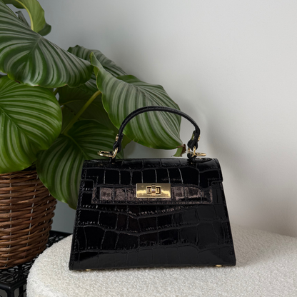 Croc Bag - Nera