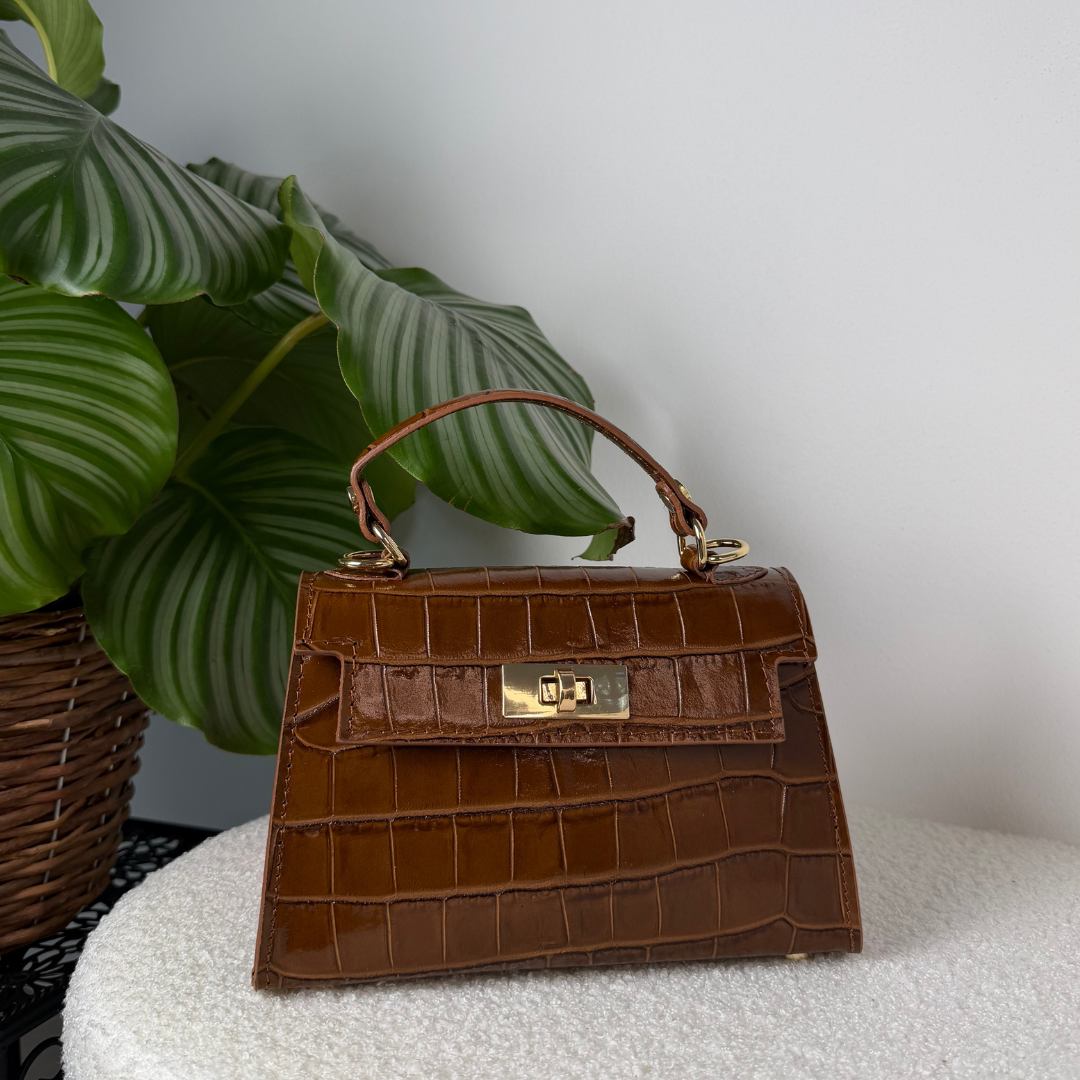 Bolso Croc - Cuero