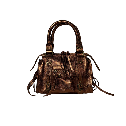 Laminated City Bag - Brown