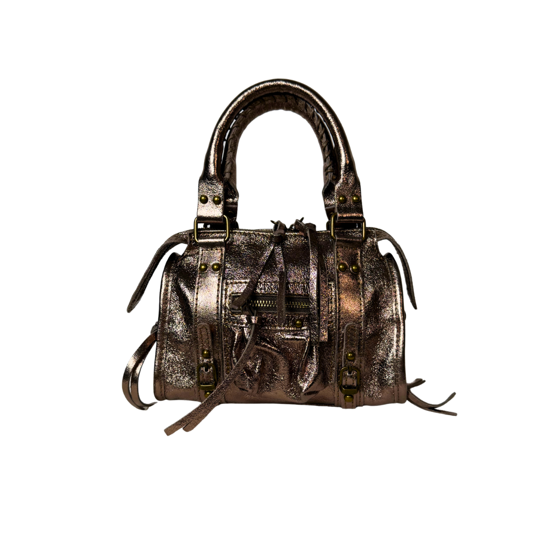 City Bag Laminata - Bronzo