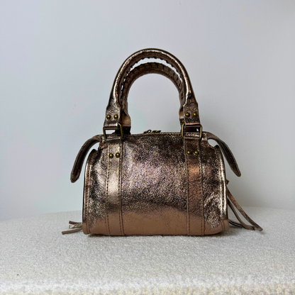 City Bag Laminata - Bronzo