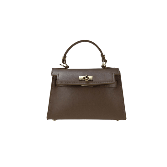 Kate Bag Taupe Scuro A La Folie Borsa a mano made in italy