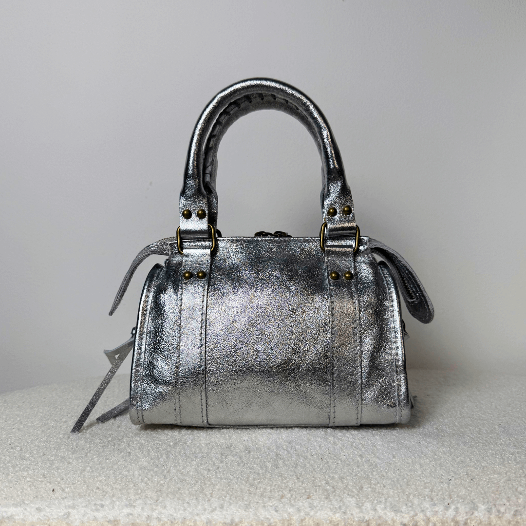 Laminated City Bag - Silver