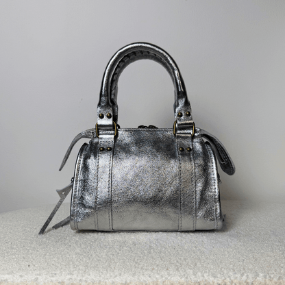 Laminated City Bag - Silver