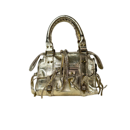 Laminated City Bag - Gold
