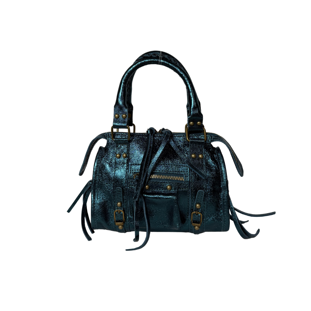 Laminated City Bag - Teal