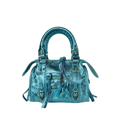 Bolso City Laminado - Turquesa