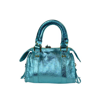 Bolso City Laminado - Turquesa
