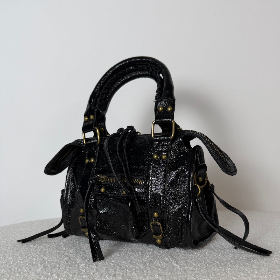 City Bag Laminata - Nera